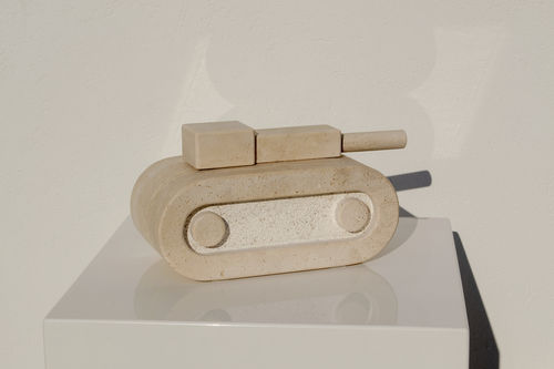 Sculpture en marbre - GAME. NO WAR: TRAVERTINE - San Polo Art Gallery | Contemporary Art & Design i - d'extérieur / professionnelle