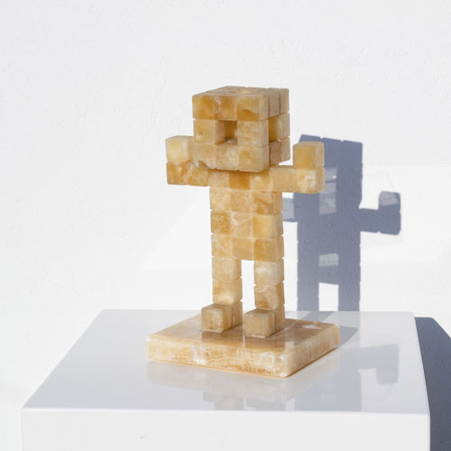 Sculpture en pierre - PIXEL 3D "ASTRONAUT" - San Polo Art Gallery | Contemporary Art & Design i - d'extérieur / professionnelle