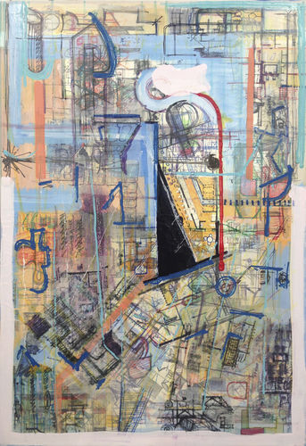 Tableau décoratif acrylique - Untitled 2 STRATICOLLAGE - San Polo Art Gallery | Contemporary Art & Design i - mixte / abstrait / pour galerie d'art