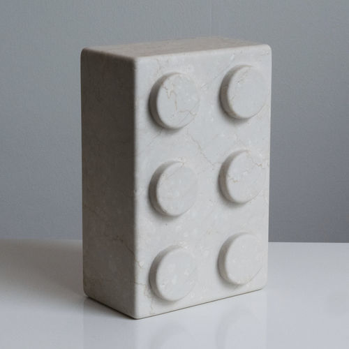 Sculpture en marbre - Brick 6 - Botticino - San Polo Art Gallery | Contemporary Art & Design i - d'extérieur / de jardin / sur mesure