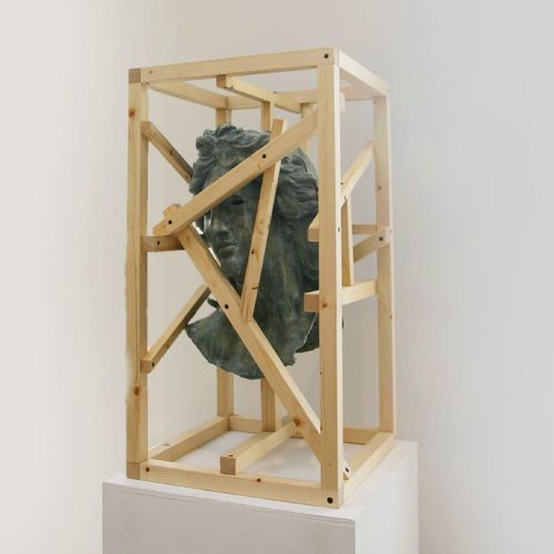 Sculpture en bois - Cage n° 7 - Testa di Apollo, 2017 - San Polo Art Gallery | Contemporary Art & Design i - en métal / en jesmonite / fait main