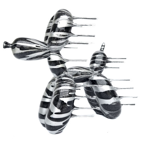 Sculpture en métal - Blown Away Balloon Dog - San Polo Art Gallery | Contemporary Art & Design i - en résine / en argile / en acrylique