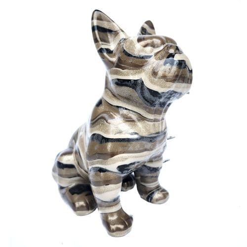 Sculpture en métal - Blown Away Frenchie - Chocolate Blast - San Polo Art Gallery | Contemporary Art & Design i - en résine / en acrylique / fait main