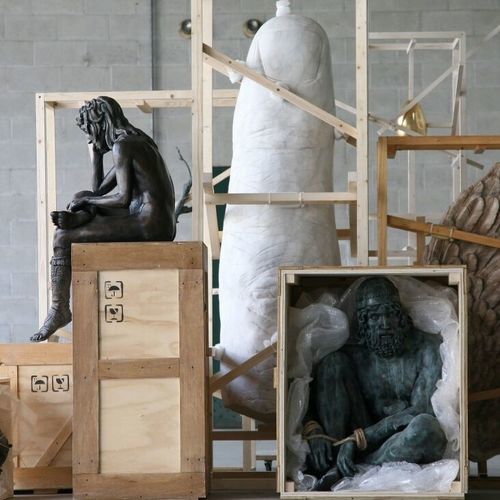 Sculpture en pierre - Daniele Accossato | Art installations | Sculpture | Unique  - San Polo Art Gallery | Contemporary Art & Design i - en matériaux composites / d'extérieur / fait main