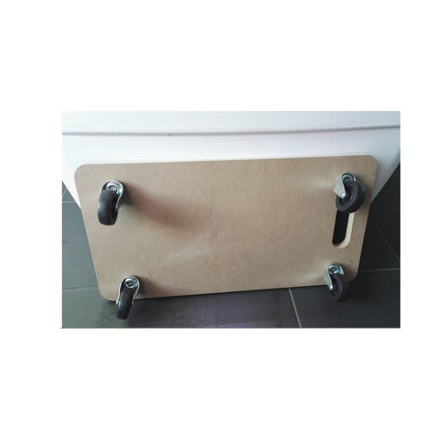 Jardinière en plastique - DOLLY - Supragarden - rectangulaire / à roulettes / contemporaine