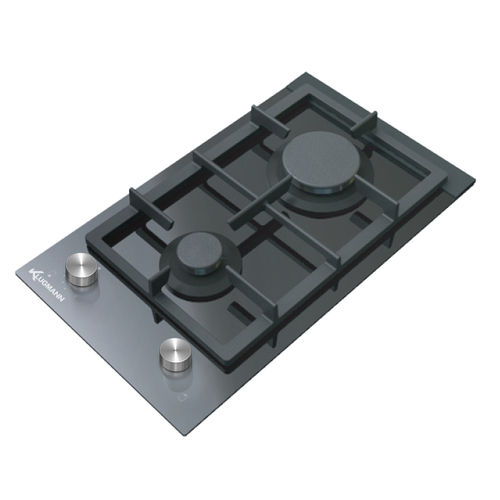 Table de cuisson vitrocéramique - KT302BGL - Klugmann Hausgeraete GmbH - à gaz / 2 foyers / encastrable