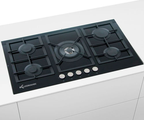 Table de cuisson vitrocéramique - KT905.5BGL - Klugmann Hausgeraete GmbH - à gaz / 5 foyers / encastrable