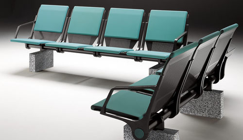 Sièges sur poutre en mousse de polyuréthane - ESTAR - IMAT MOBILIARIO Y DISEÑO S.A. - 4 places / contemporain / pour salle d'attente