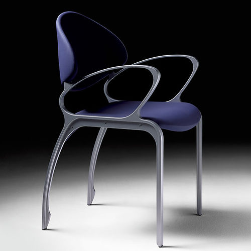 Chaise contemporaine - LEIRE - IMAT MOBILIARIO Y DISEÑO S.A. - d'intérieur / en polyuréthane / avec piètement en aluminium