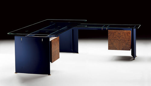 Bureau sur pied - UNIVER SYSTEM - IMAT MOBILIARIO Y DISEÑO S.A. - contemporain / en verre / d'angle