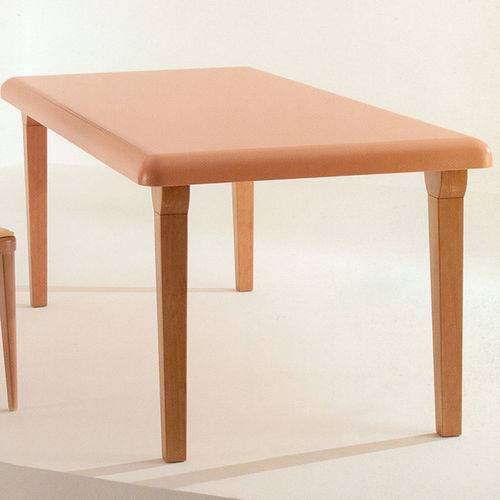 Table contemporaine - CIESSE - Monolite Ipergres - en céramique / avec piètement en bois / rectangulaire