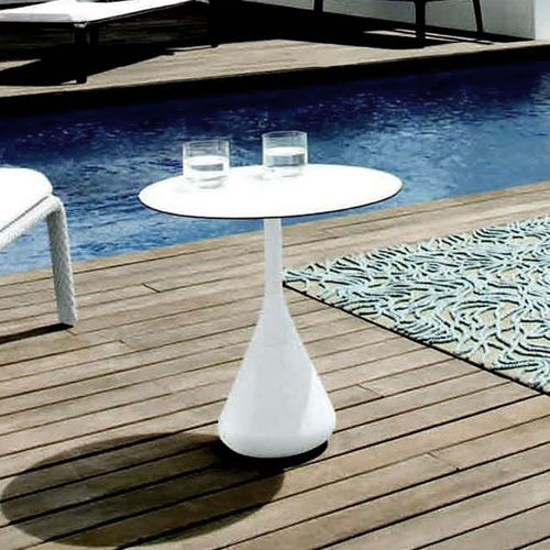 Table d'appoint contemporaine - DEDON SATELLITE - Monolite Ipergres - en céramique / en grès / avec piètement en céramique