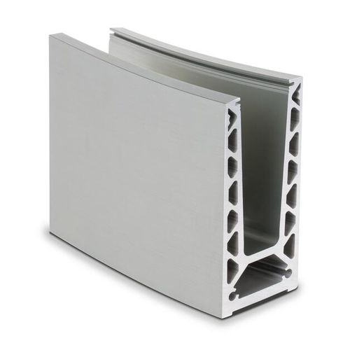 Profilé en aluminium brossé - 10.6020.003.14 - OnLevel - en U / pour garde-corps / préfabriqué