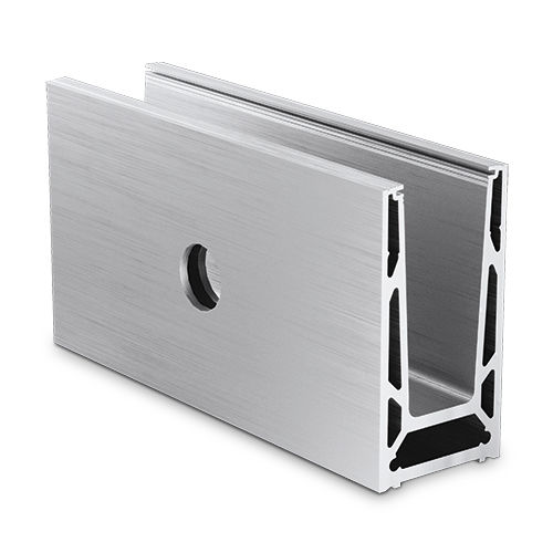 Profilé en aluminium anodisé - TL-6051 - OnLevel - en U / pour garde-corps / préfabriqué