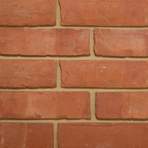 Brique pleine - 2½” VICTORIAN WIRECUT - Imperial Handmade brick - pour façade / rouge / orange