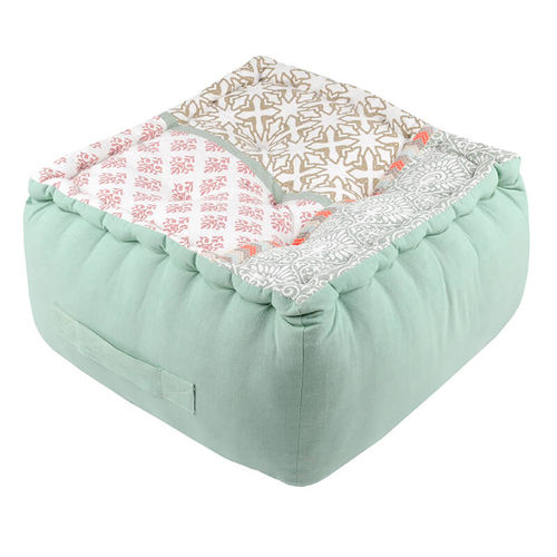 Pouf contemporain - Neorev - en coton / carré / de salon