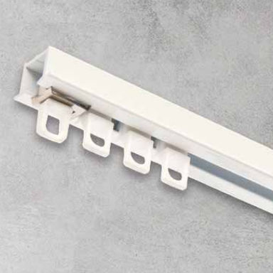 Rail à rideaux fixation plafond - KS ENCASTRABLE - BOULET - pour rideau drapé / pour bureau / pour hôtel