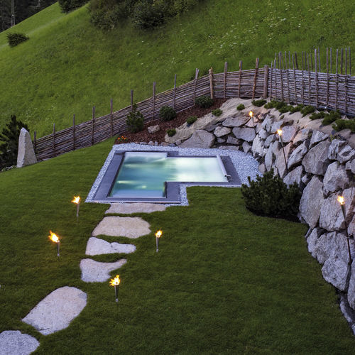 Spa à débordement - SAN LORENZO MOUNTAIN LODGE - BERNDORF METALL- UND BÄDERBAU GMBH - encastrable / autres formes / 4 places