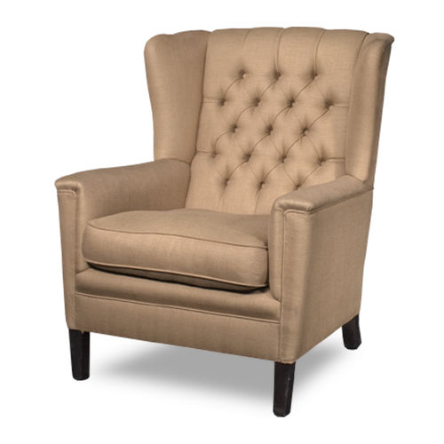 Fauteuil chesterfield - BLYTH - Bendic International - en cuir / avec coussin amovible / à oreilles