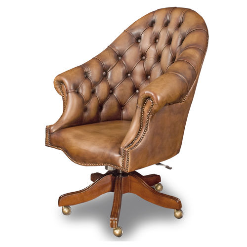 Fauteuil de direction chesterfield - DIRECTORS - Bendic International - en cuir / en bois / avec dossier haut