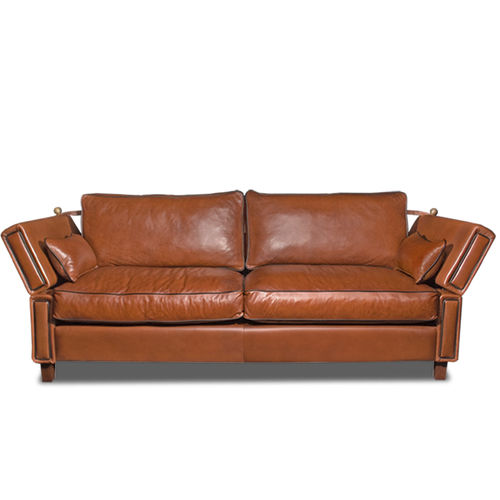 Canapé classique - HADDERSFIELD  - Bendic International - pour yacht / en cuir / avec coussin amovible