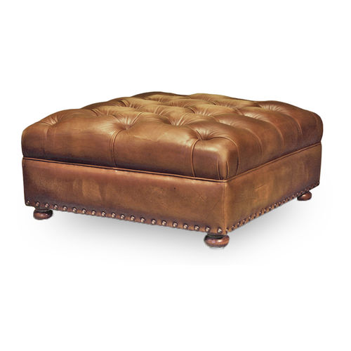 Ottoman chesterfield - COUNTRY SPECIAL - Bendic International - en cuir / carré / d'intérieur
