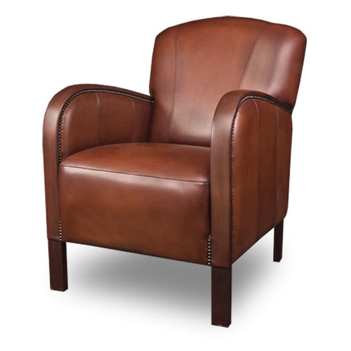 Fauteuil Art Déco - FINSBURY - Bendic International - en cuir / en hêtre / gris