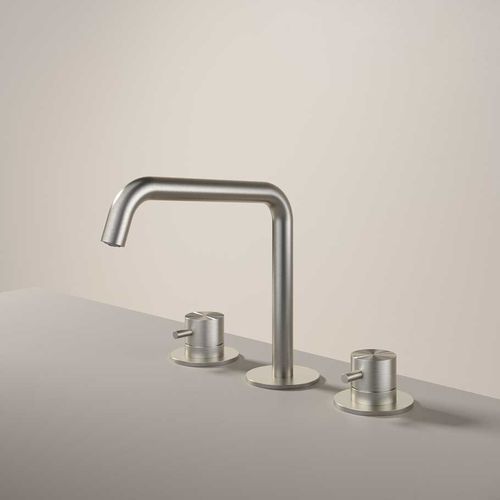 Mélangeur de vasque - AR033 - hotbath - à poser / en acier inoxydable / de salle de bain