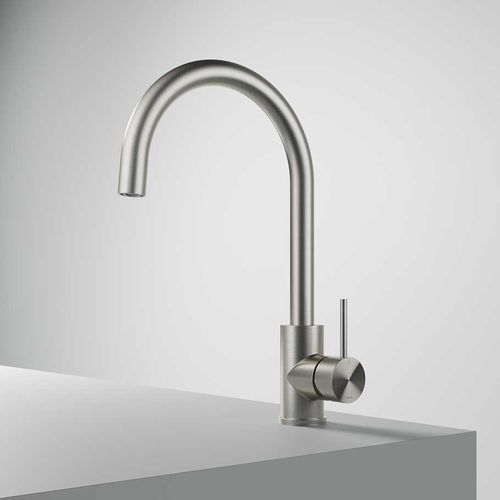 Mitigeur à poser - FKM30 - hotbath - en acier inoxydable / de cuisine / 1 trou