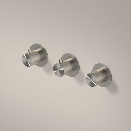 Mitigeur de douche - AR7067 - hotbath - à encastrer / thermostatique / en acier