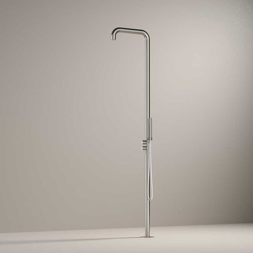 Douche de jardin classique - AR091 - hotbath - en acier inoxydable brossé / résidentielle / avec douche à main