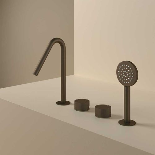 Set de baignoire en métal - GY073R - hotbath - monté sur plage / contemporain / 4 trous