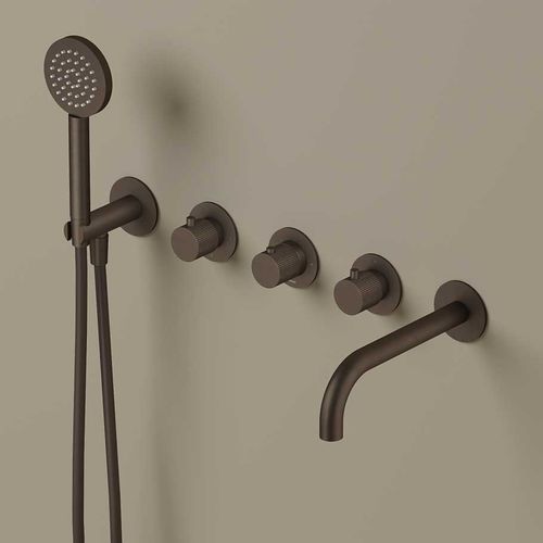 Set de baignoire en métal - GY7072R - hotbath - monté sur plage / contemporain / 5 trous