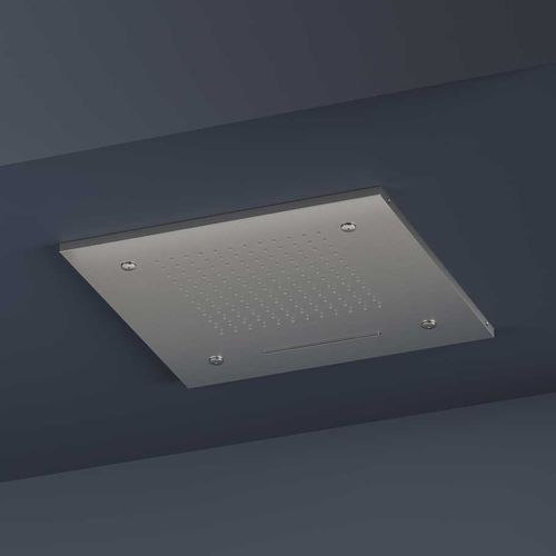 Pommeau de douche encastrable au plafond - M145 - hotbath - carré / pluie / cascade