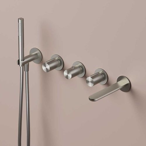 Set de baignoire en inox brossé - GT7072 - hotbath - encastrable / contemporain / brossé