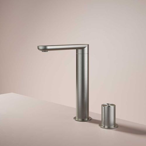 Mitigeur de vasque - GT023H - hotbath - à poser / en inox brossé / argenté