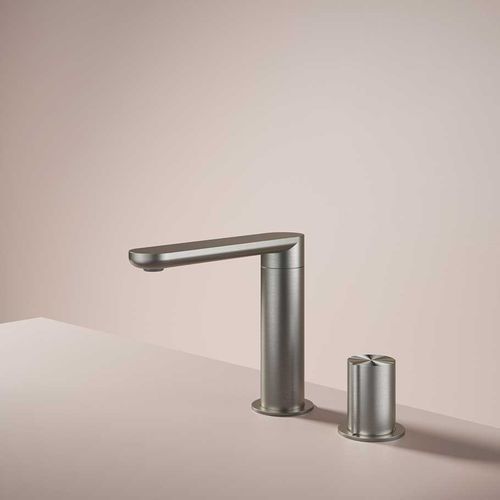 Mitigeur de vasque - GT023 - hotbath - à poser / en inox brossé / 2 trous