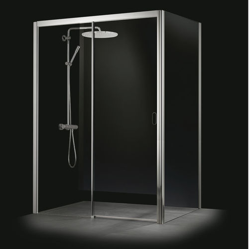 Cabine de douche en verre trempé - PIANA X-FREE - PALME Duschabtrennungen GmbH - avec porte pliante / d'angle / en verre transparent