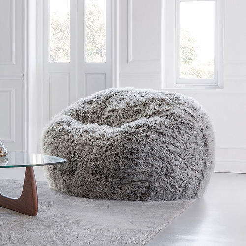 Fauteuil poire contemporain - LARGE : FLOKATI - https://www.vetsak.com - en tissu / pour enfant / gris