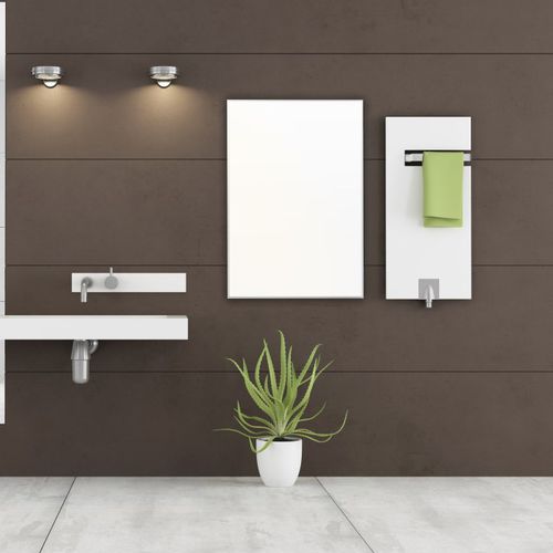 Panneau rayonnant électrique - TIH 500 S - Trotec - au mur / blanc / extra plat