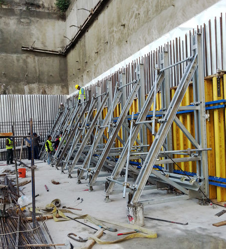 Coffrage modulaire - Variant Factory Ltd - une face / en acier galvanisé / pour mur