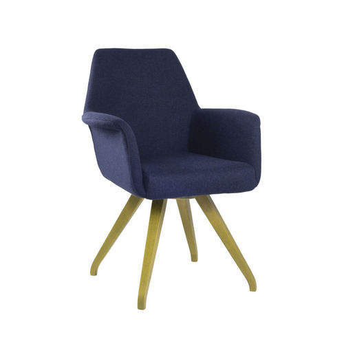 Chaise contemporaine - VIVA PO01  - New Life Contract - d'intérieur / en tissu / en cuir