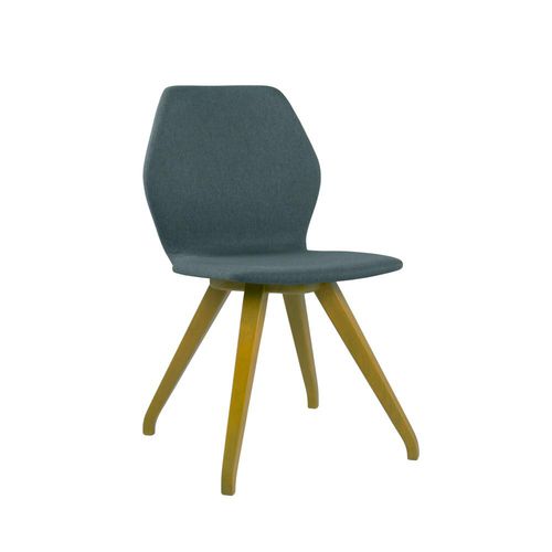 Chaise contemporaine - ANJA SE01  - New Life Contract - d'intérieur / en tissu / avec piètement en bois