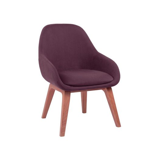 Chaise contemporaine - ALISHA PO02  - New Life Contract - d'intérieur / en tissu / avec piètement en hêtre