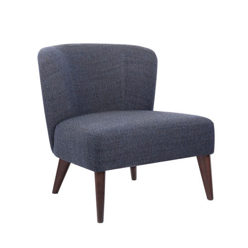 Fauteuil contemporain - BARBARA PL01 - New Life Contract - en tissu / en cuir / écolabel Greenguard®