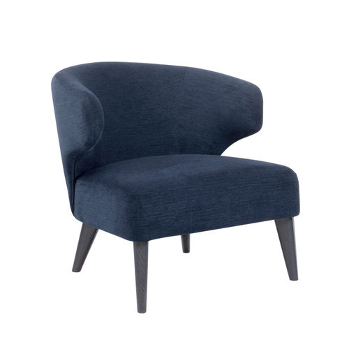 Fauteuil contemporain - BARBARA PL02 - New Life Contract - en tissu / en cuir / écolabel Greenguard®