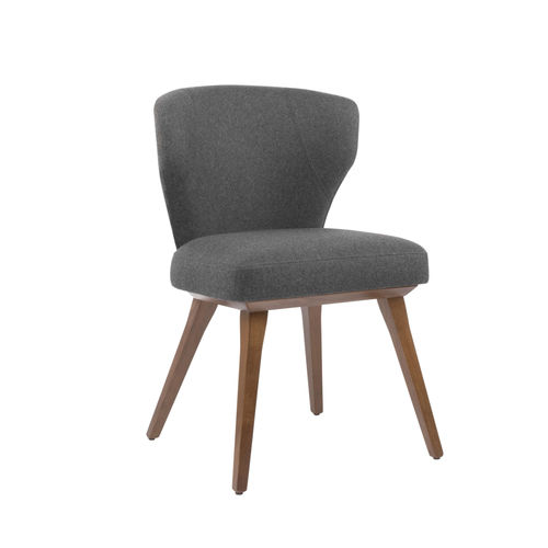 Chaise de restaurant contemporaine - BARBARA SE01 - New Life Contract - d'intérieur / en tissu / avec piètement en bois