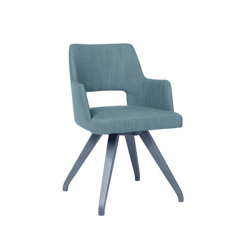 Chaise contemporaine - AMA PO02  - New Life Contract - d'intérieur / en tissu / en cuir
