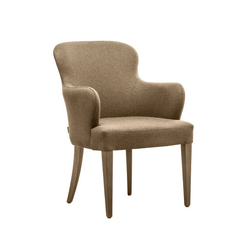 Chaise contemporaine - EVELYNE PO02 - New Life Contract - d'intérieur / en tissu / avec piètement en bois