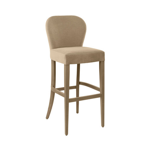 Chaise de bar contemporaine - EVELYNE SG02 - New Life Contract - d'intérieur / en tissu / avec piètement en bois